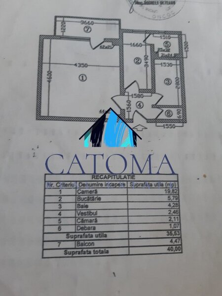 Baicului garsoniera spatioasa bloc mixt an constructie 1985